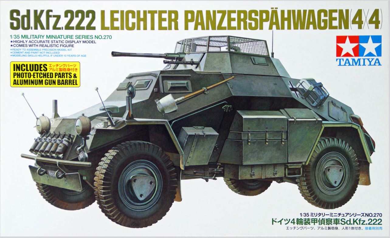 Tamiya 35270 1/35 Sd.Kfz. 222 Panzerspaehwagen 4x4