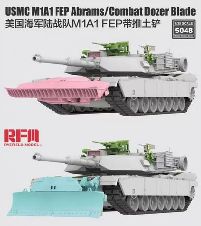 Rye Field Model 5048 1/35 USMC M1A1 FEP Abrams/Combat Dozer Blade