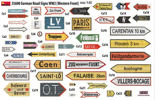 MiniArt 35600 1/35 German Road Signs WWII (France 1944)