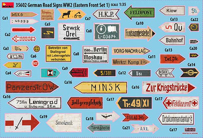 MiniArt 35602 1/35 German Road Signs WWII (Eastern Front Set 1)