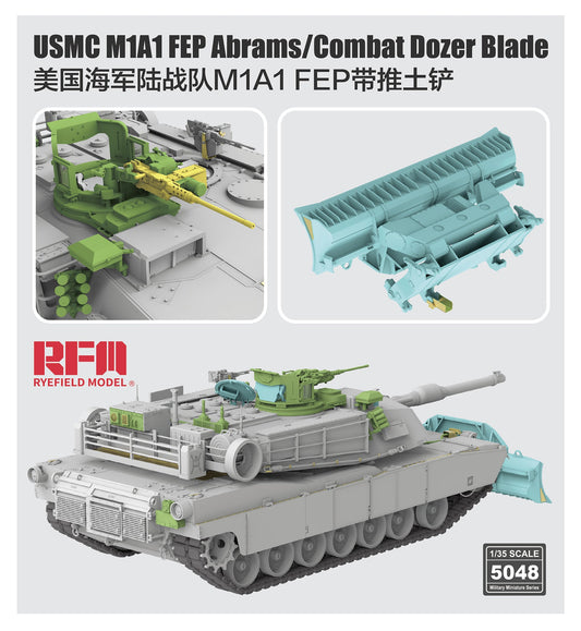 Rye Field Model 5048 1/35 USMC M1A1 FEP Abrams/Combat Dozer Blade