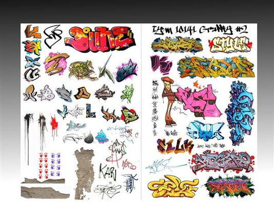 Uschi Van Der Rosten UV1014-1 Graffiti, Concrete, Splatter Decals